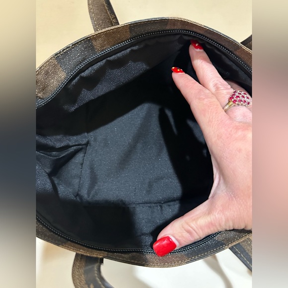 Vintage Fendi Roma Pequin FF Mini Tote Bag - Picture 8 of 12